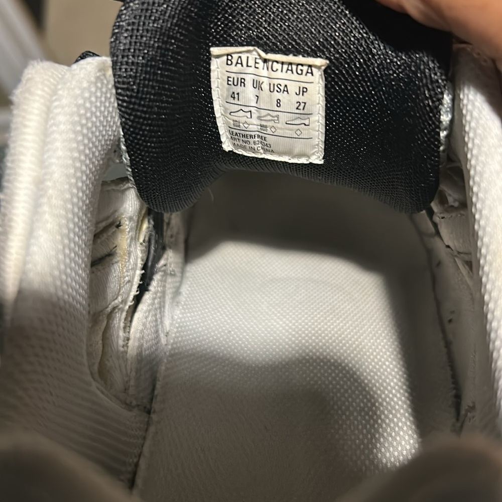 Black and White Athletic Sneakers - Picture 6 of 6